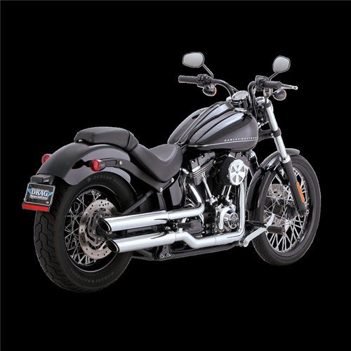 #V&H TWIN SLASH 3IN SLIP-ON SOFTAIL 11-13 BLACKLINE