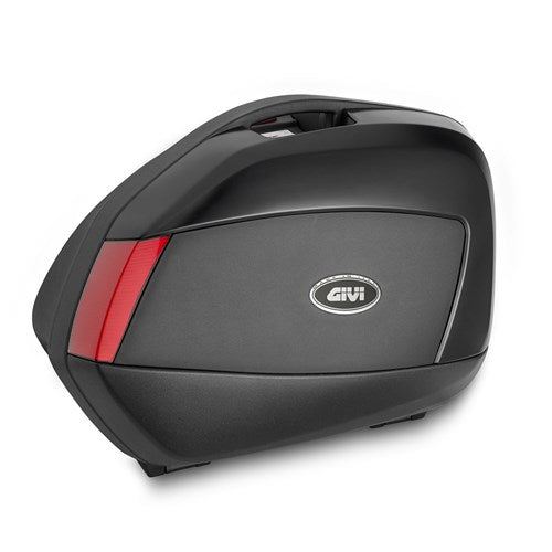 GIVI SIDE CASES (PAIR) 35L EACH BLACK/RED (ONLY FOR USE WITH PLX/PLXR FRAMES)