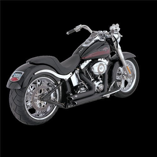 V&H SHORTSHOTS STAGGERED BLACK SOFTAIL 86-11 (86-06 MODELS NEED V16925 O2 SENSOR BUNGS)