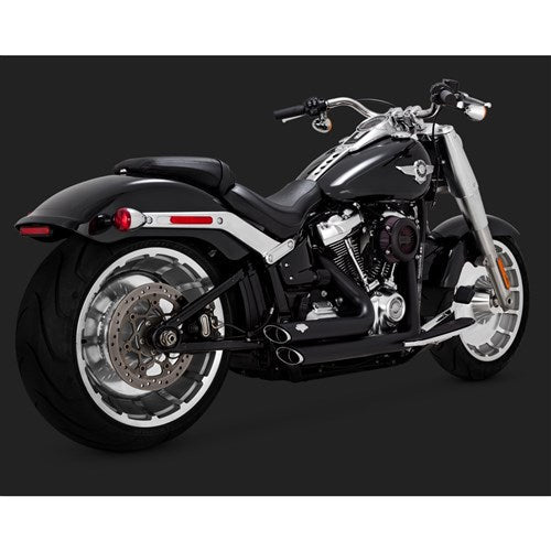 #V&H SHORTSHOTS STAGGERED BLACK SOFTAIL 18-24 (FITS: FATBOY + BREAKOUT + FXDR) (WILL BECOME V47335)