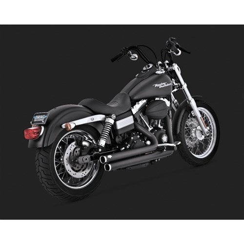 #V&H BIGSHOT STAGGERED PCX BLACK DYNA 06-17 (EXCL SWITCHBACK) (WAS V47938)