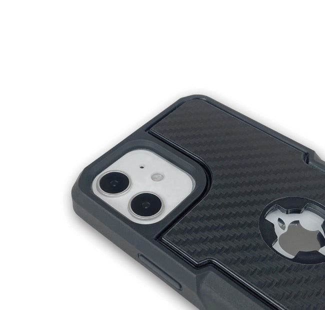 iPhone 12 / 12 Pro X-Guard Case Carbon Fibre + Infinity Mount