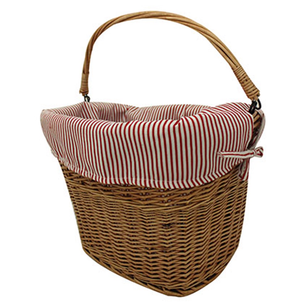 X-TECH BASKET FRONT RUSTIC FABRIC WICKER QUICK RELEASE (2I2) #