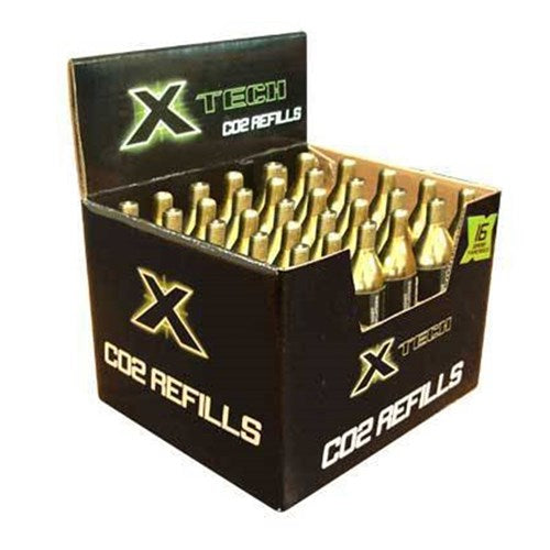X-TECH CO2 CARTRIDGE 16G THREADED (2C) (CANNOT AIR FREIGHT THIS ITEM) (UN1013/2.2)