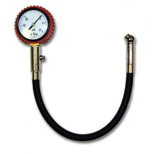 X TECH TYRE GAUGE W/HOSE 10-70 PSI