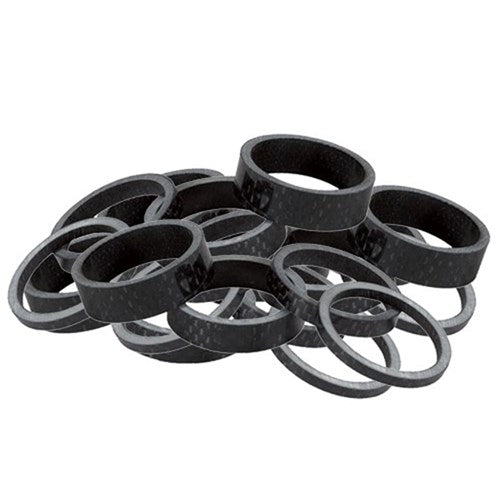 #X-TECH HEADSET SPACER CARBON BLACK 1 1/8 INCH x 20mm (5 PACK) (2E)