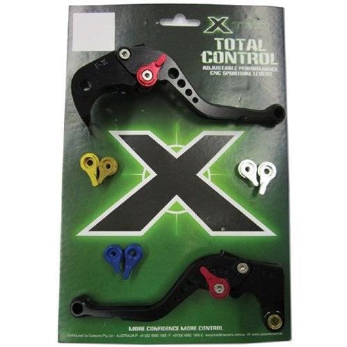 XTECH TOTAL CONTROL CNC ADJ LEVERS KAWASAKI NINJA 250 08-11