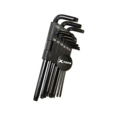 X TECH ALLEN KEY SET 9PCS CR-V METRIC BALL END