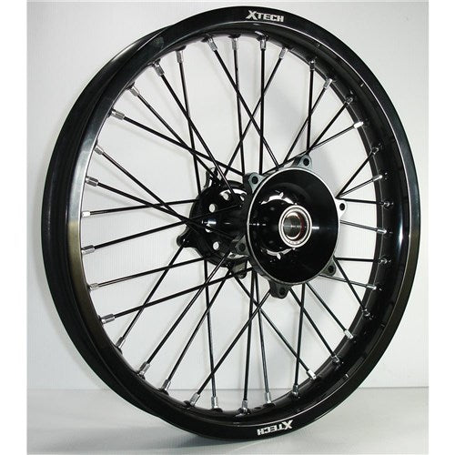 X TECH KTM/HUSQ/GAS GAS 2.15x19 REAR BLK RIM/BLK HUB/BLK SPK