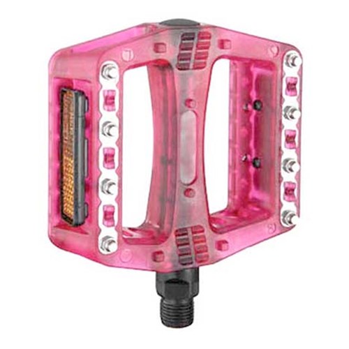 #X-TECH PEDAL BMX PLASTIC & METAL PINS 9/16 INCH CLEAR PINK