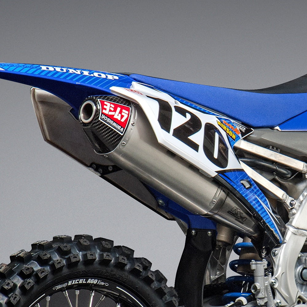 Yoshimura YZ450F 14-17/FX 16-17/WR450F 16-18 RS-4 Stainless Slip-On Exhaust, w/ Aluminium Muffler