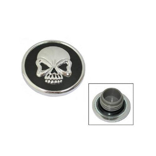 #ZODIAC GASCAP R/H VENTED SKULL BLK/CHR 1984-96