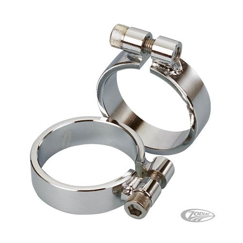 ZODIAC CHROME EXHAUST CLAMP-S/STER 57-85