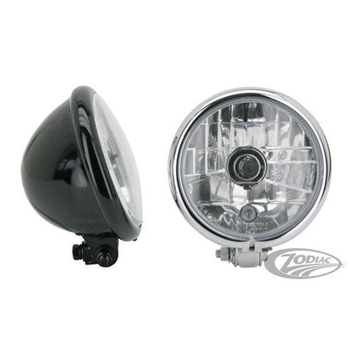 ZODIAC DUO H/LIGHT CHR 5-3/4 INCH W/H4 INSERT CE APPROVED