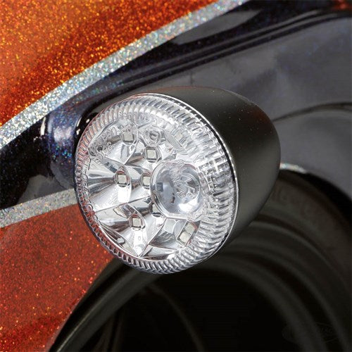 ZODIAC BLK PATHFINDER AMBER & RED LED REAR LIGHT