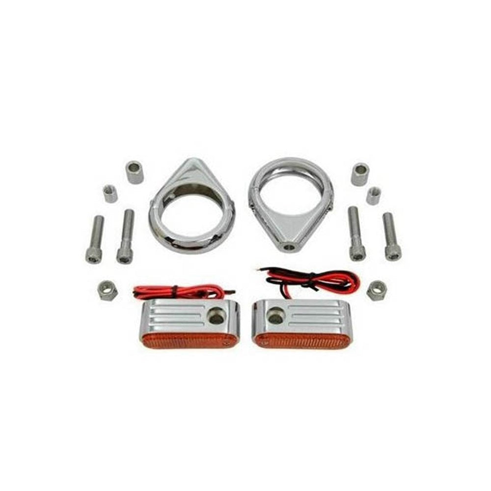ZODIAC RADIAL INDICATOR /CLAMP SET 49MM CHROME [ONC01] #