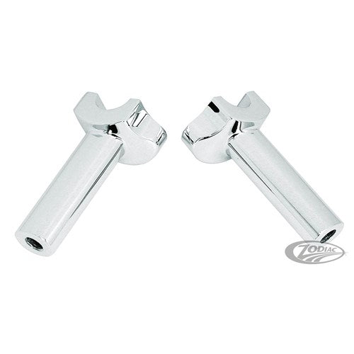 ZODIAC H/BAR RISERS FXWG STRAIGHT CHROME