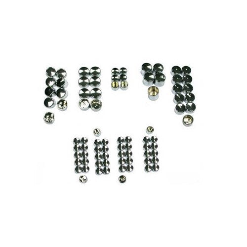 #ZODIAC BOLT COVER KIT SPORSTER 86-03 74 Pcs BLK