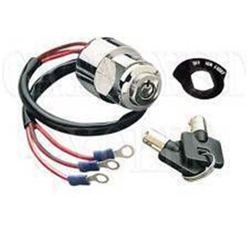 ZODIAC IGNITION SWITCH BLK ROUND KEY 3-WIRE