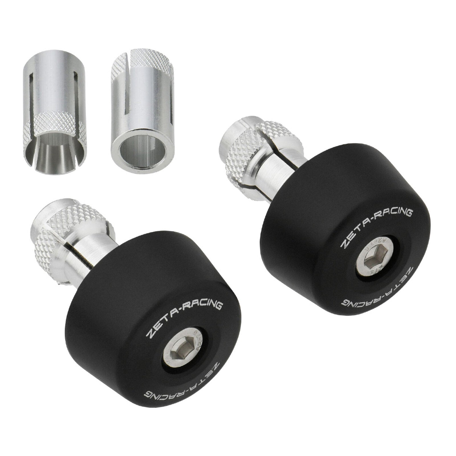 Zeta Bar End Sliders (2 Pack) - Black