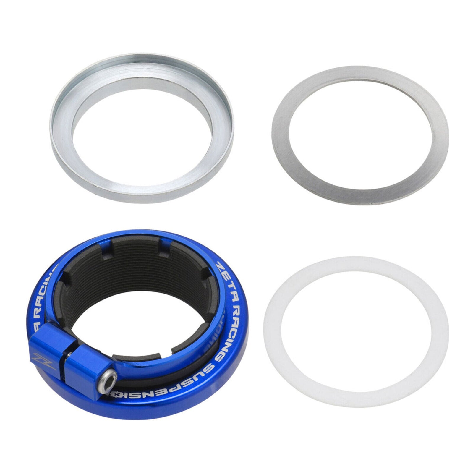 Zeta Rear Shock Preload Adjuster - KYB 46 - Blue
