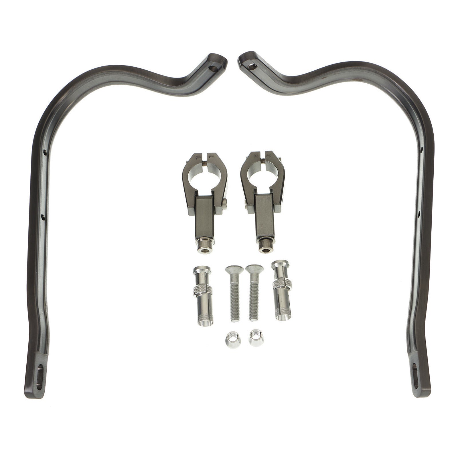 Zeta Armour Handguards Bent for 28.6mm Handlebars - Titanium