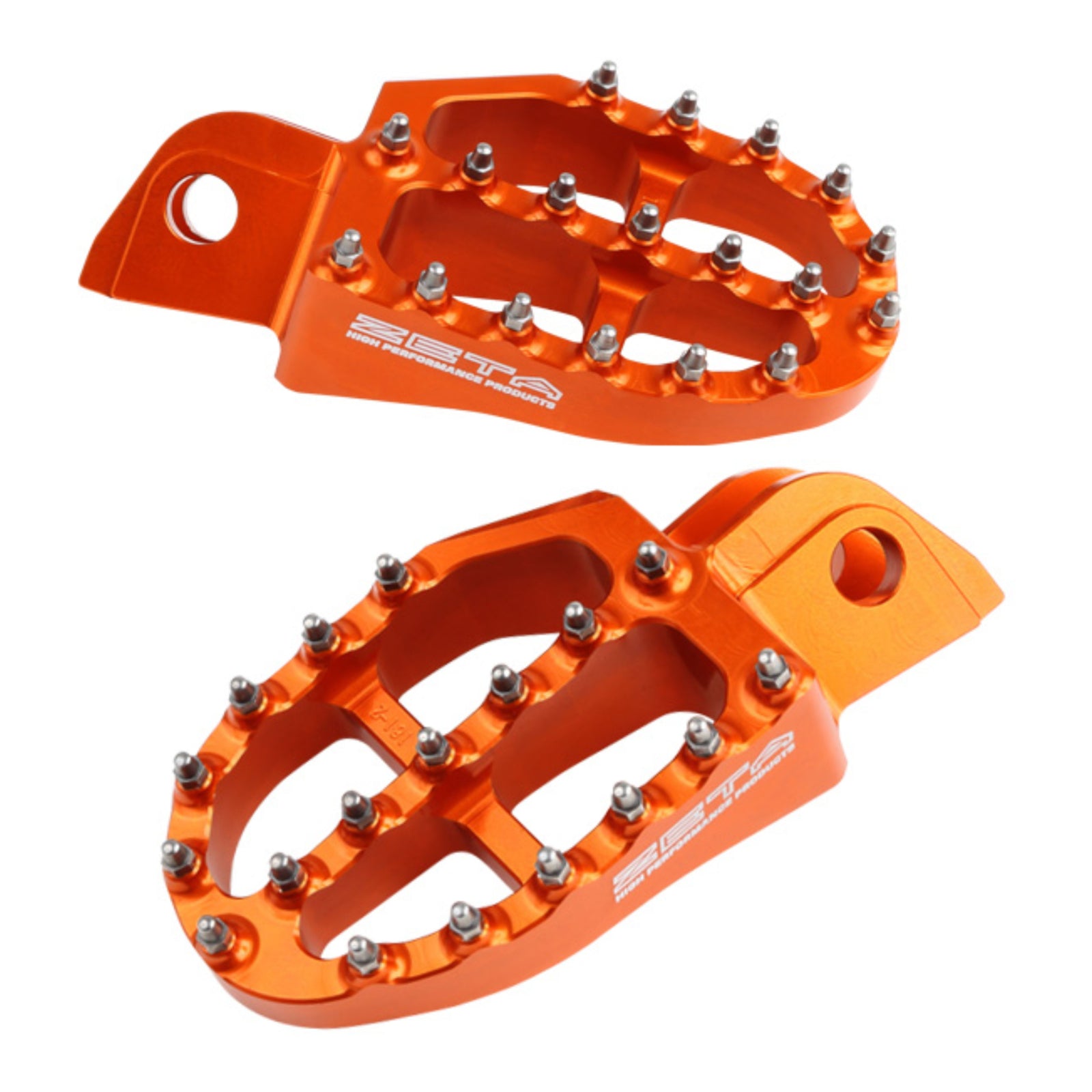 Zeta Aluminium Foot Pegs - KTM SX (-'15) - Orange