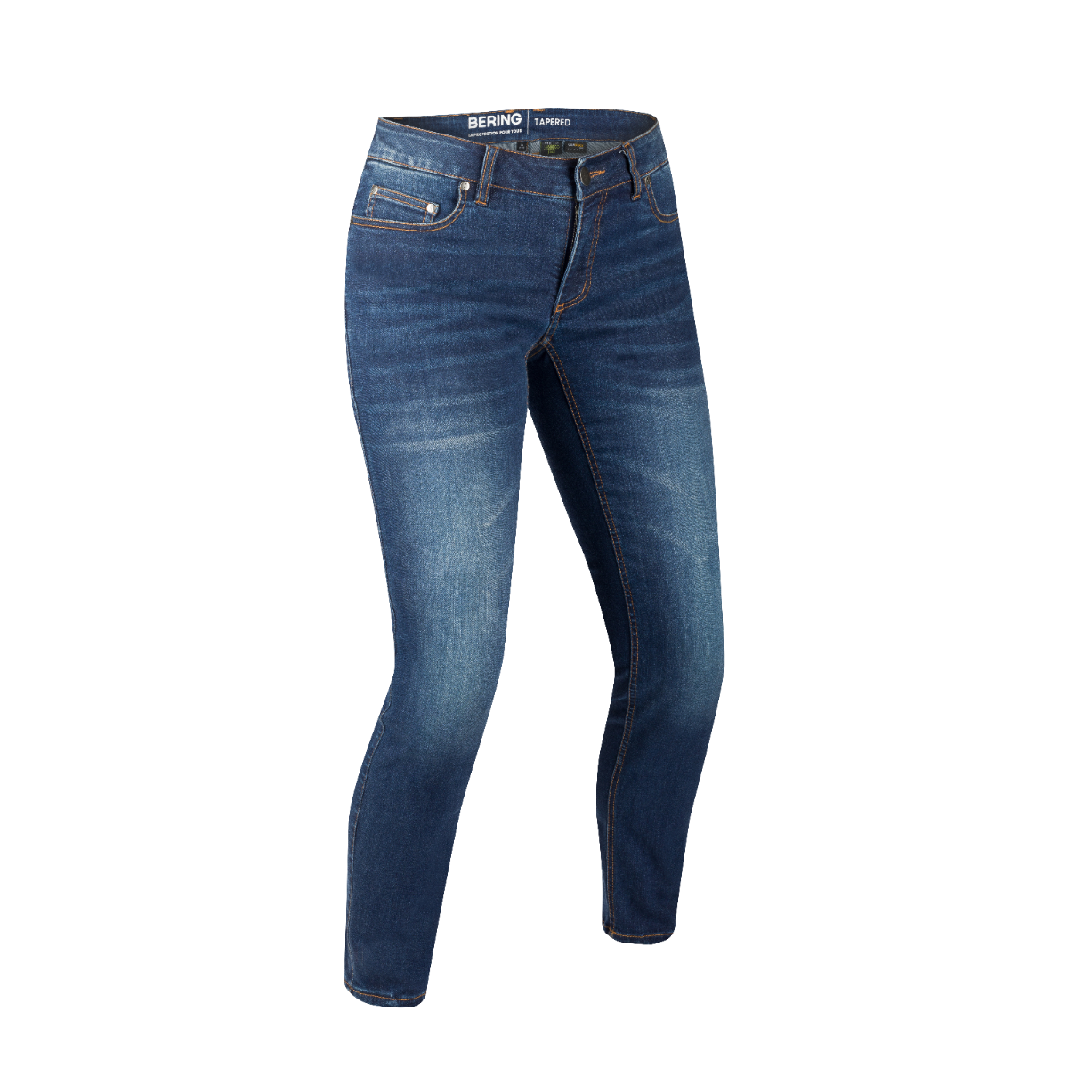 BERING PANT LADY TRUST DENIM STRAIGHT BLUE WASH T1