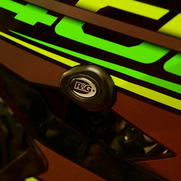 Aero Crash Protectors Wht, Ninja 400/250 '18- (RACE ONLY)