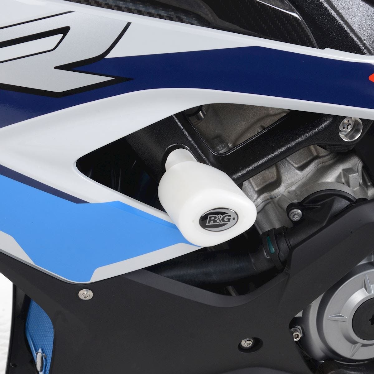 R&G Aero Crash Protectors (asymmetrical,wht),M1000RR '21-