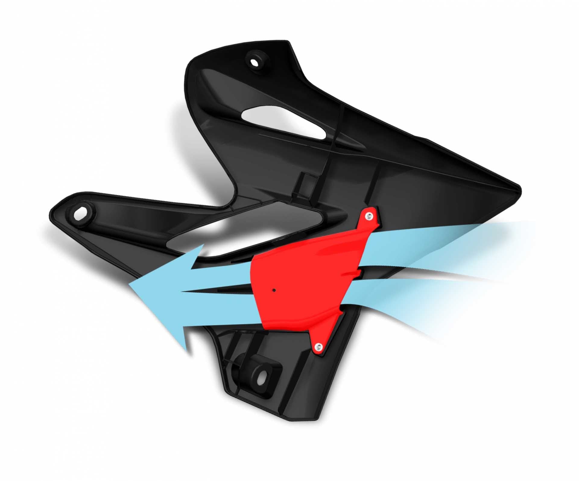 SHROUD YZ125 YZ250/X 05-16 BLK