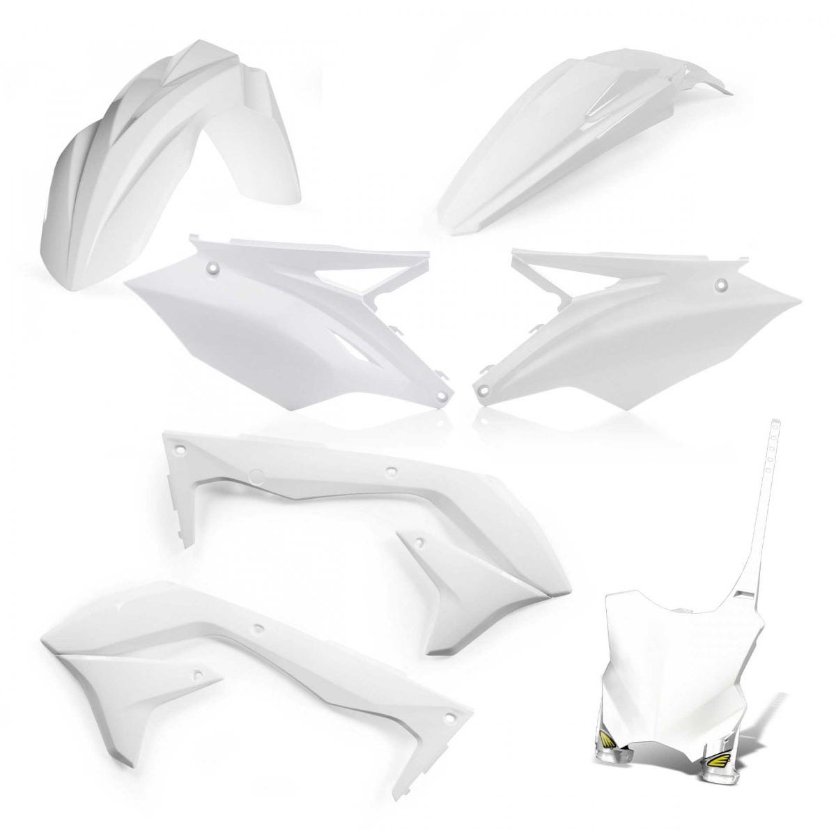 5 PIECES REPLICA KIT KAWASAKI KXF 450 2018 - White