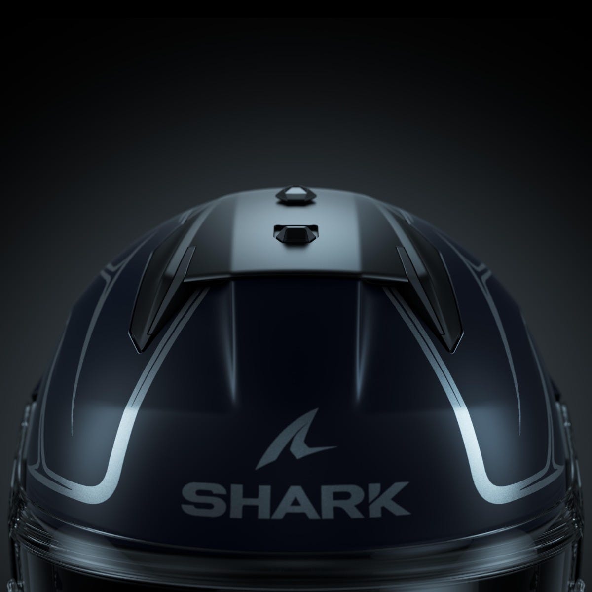Shark D-Skwal 3 Drone Mat Helmet - Troy Lee Designs - Blue/Silver