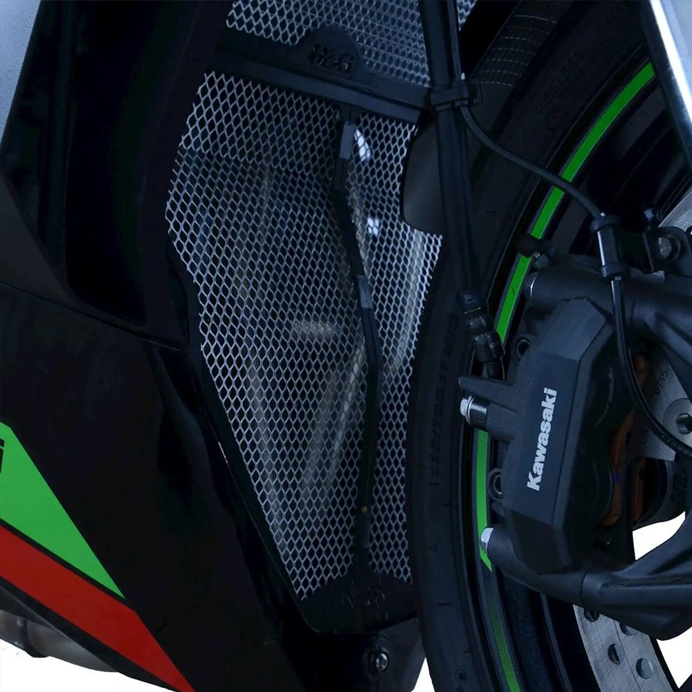 R&G Downpipe Grille, BLACK, Kawasaki  ZX-4RR '23-