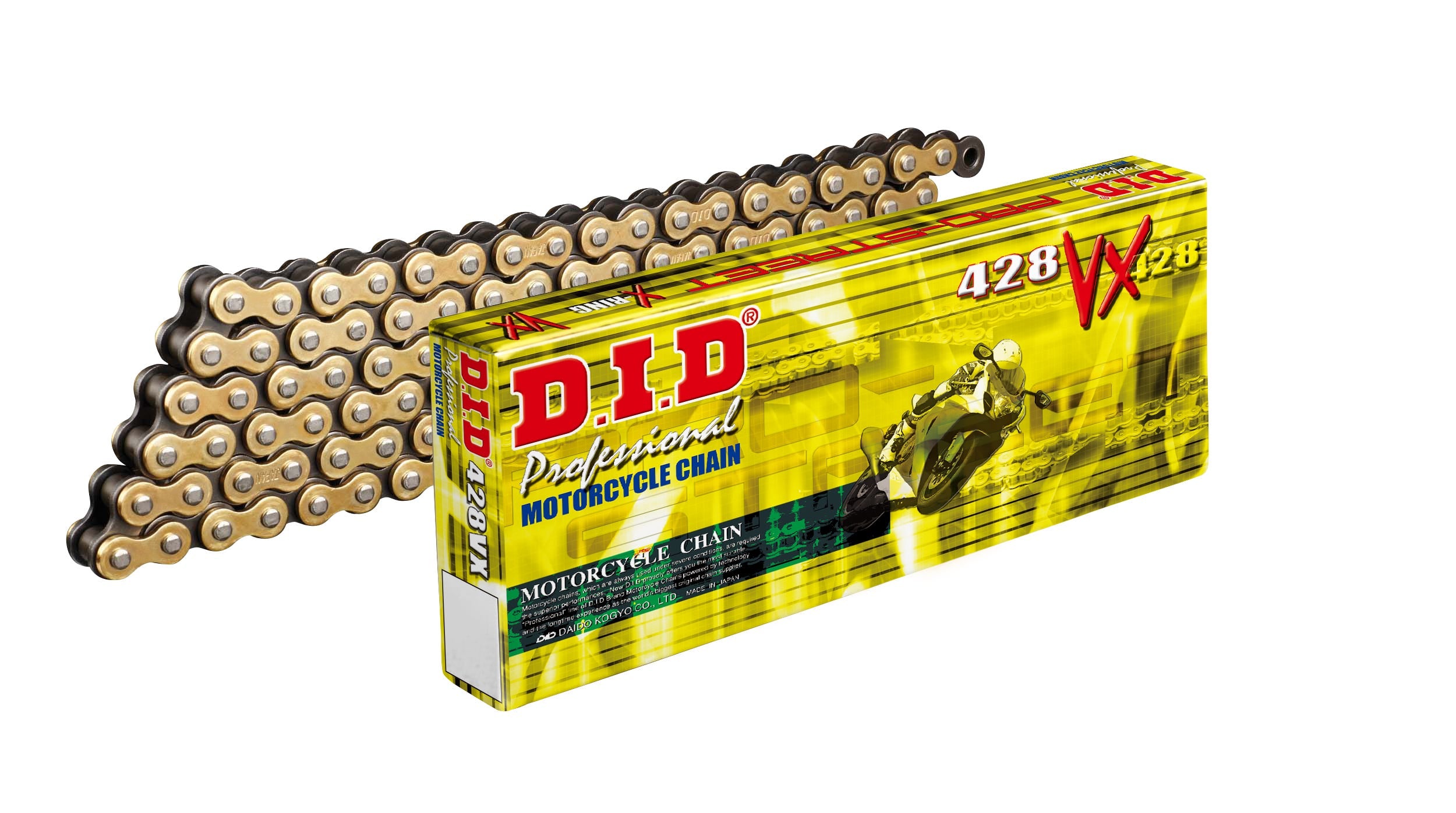 DID #428 VX Pro X-Ring 136L ZJ - Rivet GOLD