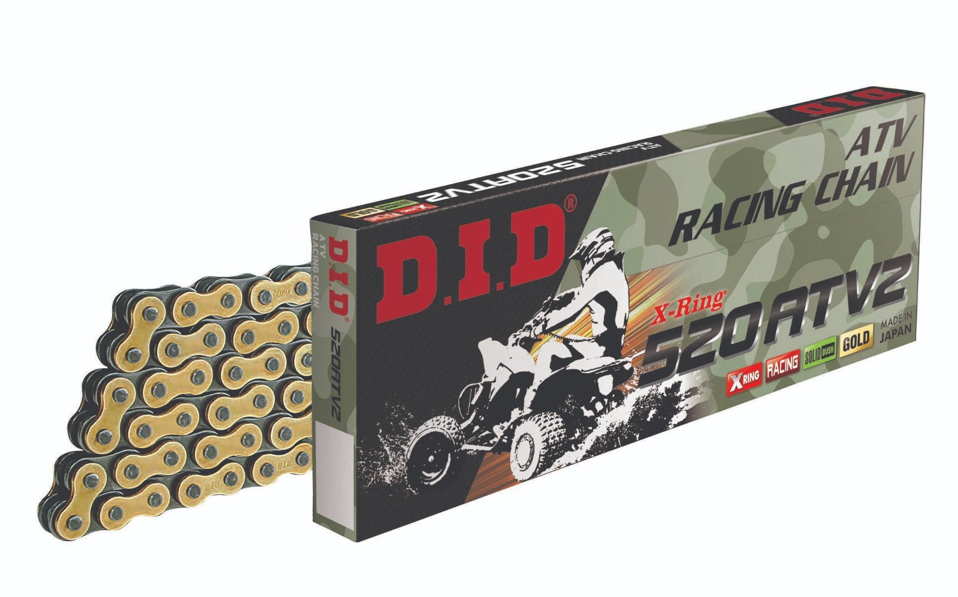 DID #520 ATV 2 Racing Chain X-Ring - FJ-Clip