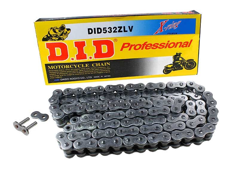 DID #532 ZLV Standard Pro X-Ring 118L ZJ - Rivet BK