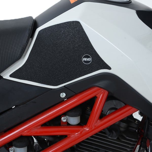 Benelli TNT 125 '17- Tank Traction Grips : BLACK 2-Grip Kit