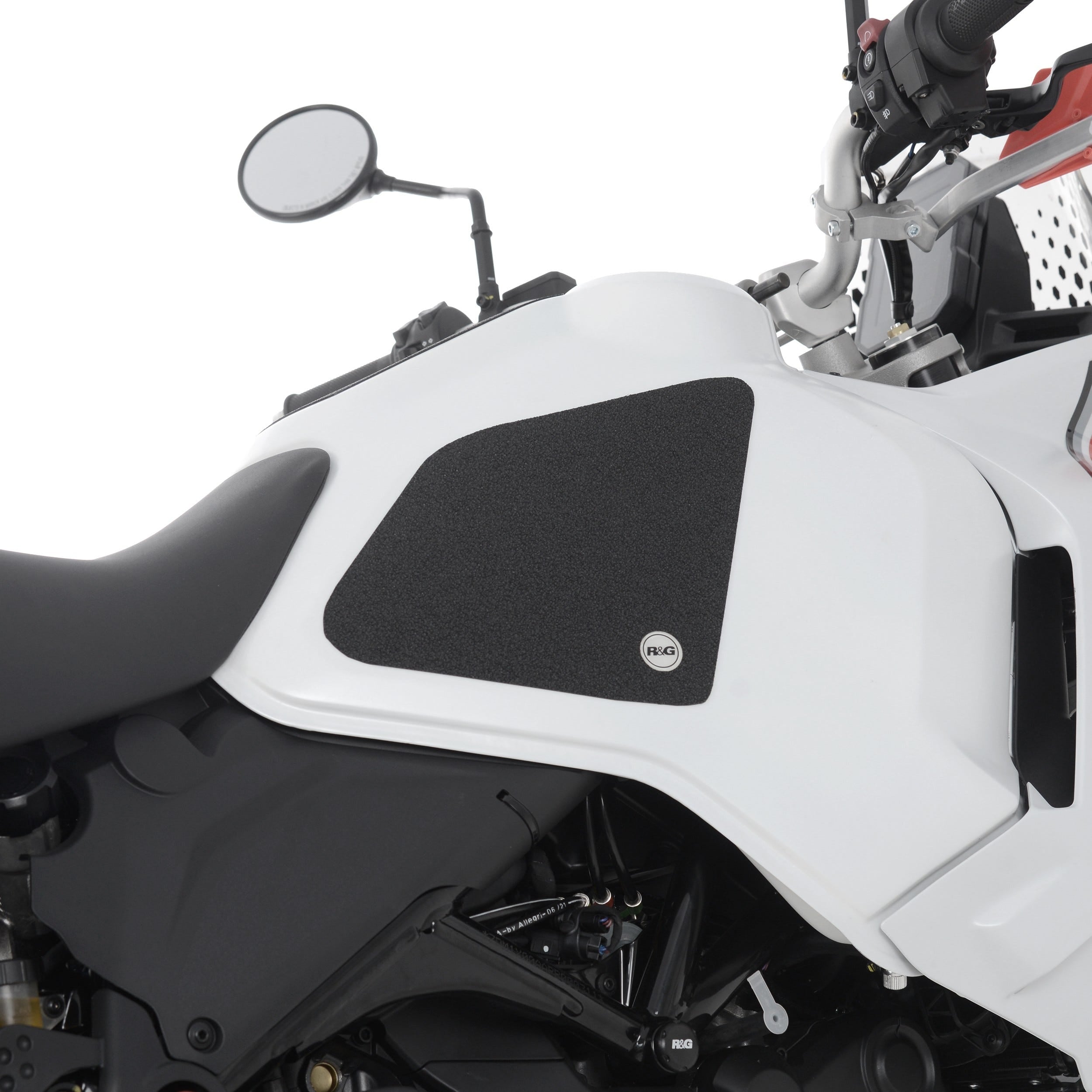 R&G  Ducati DesertX '22- Traction Grips : BLACK 2-Grip Kit