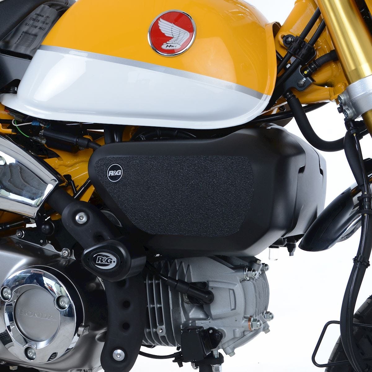 Honda Monkey '18- Tank Traction Grips : BLACK 2-Grip Kit