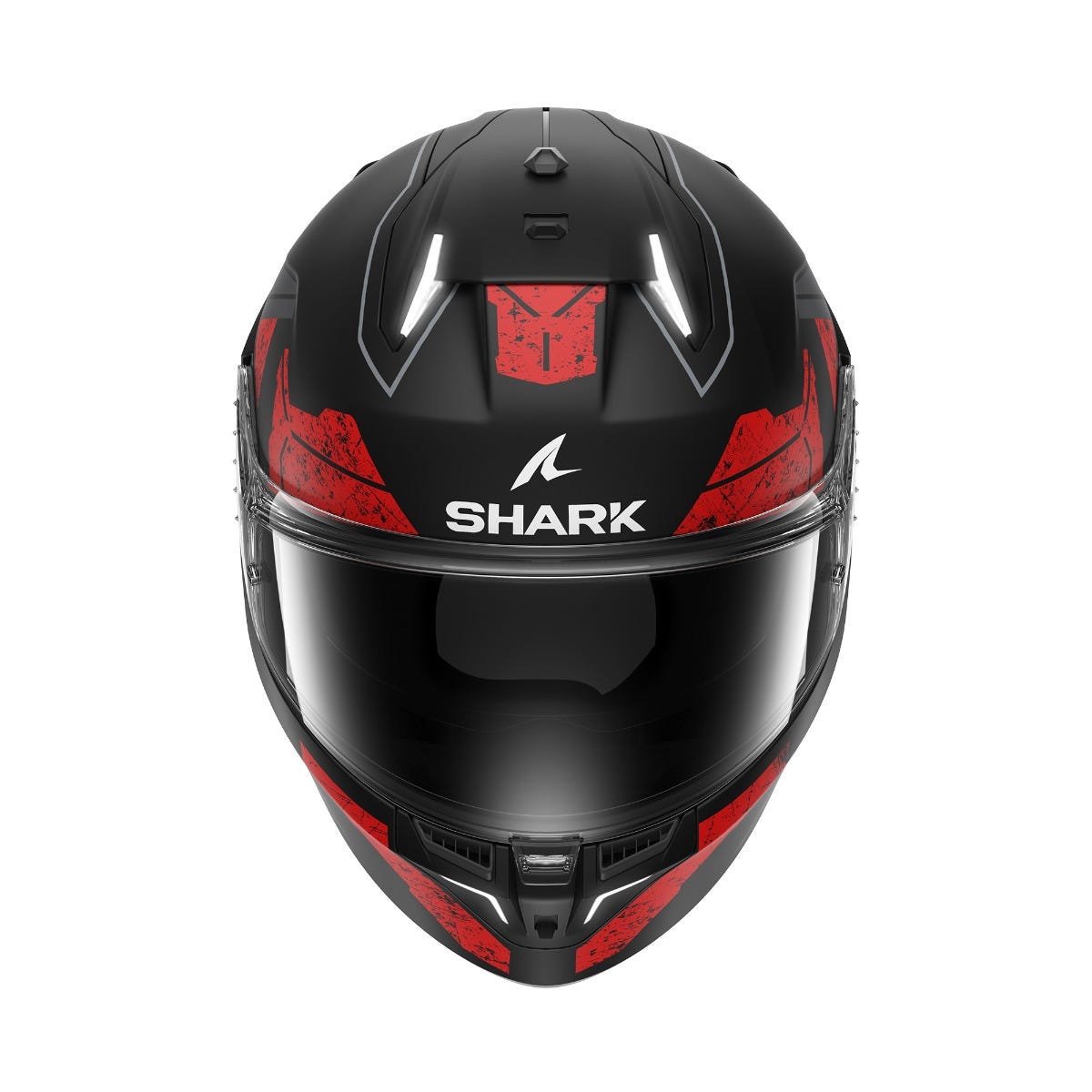 SHARK SKWAL i3 RHAD MAT BLK CHR RED L