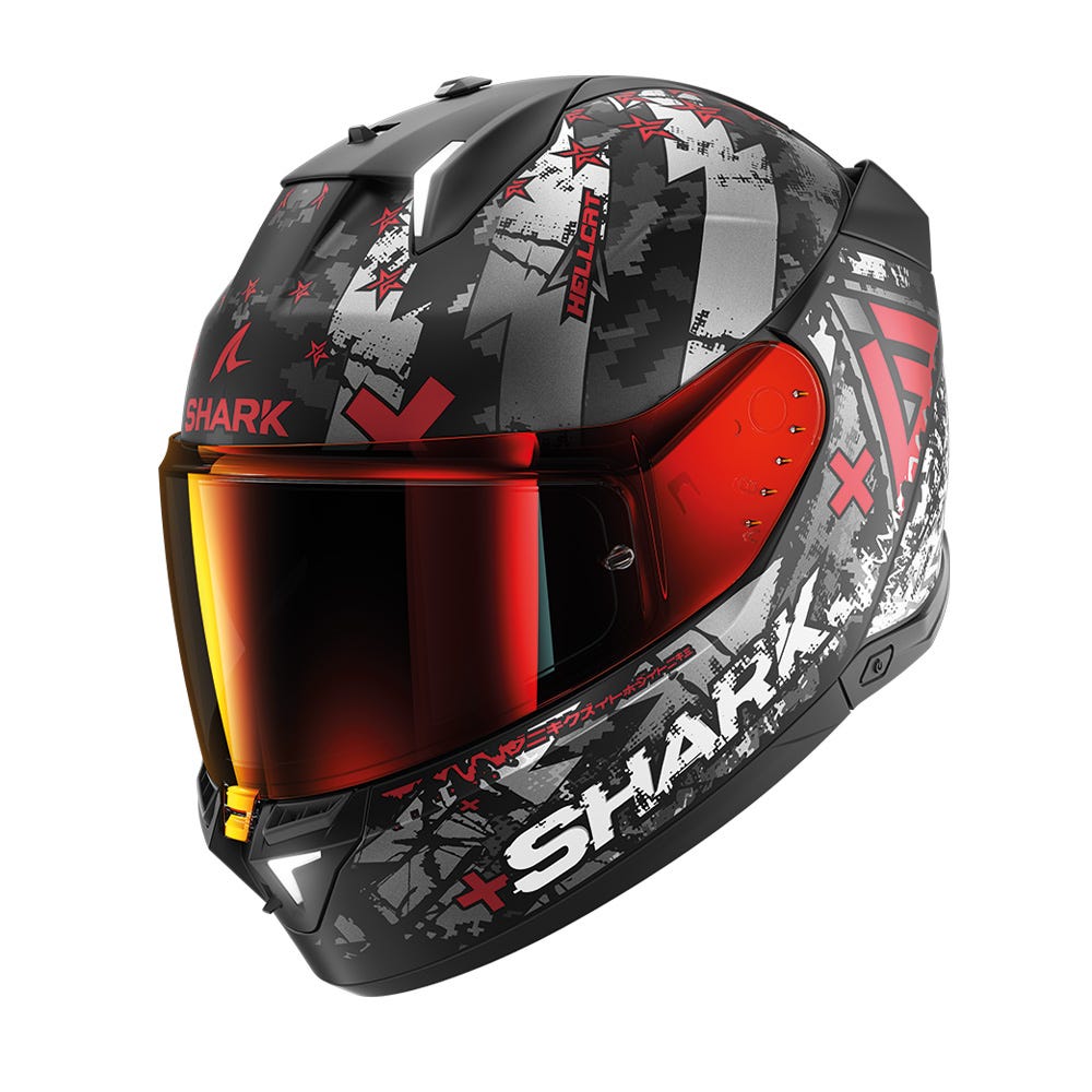 SHARK SKWAL i3 HELLCAT BLK CHR RED XS