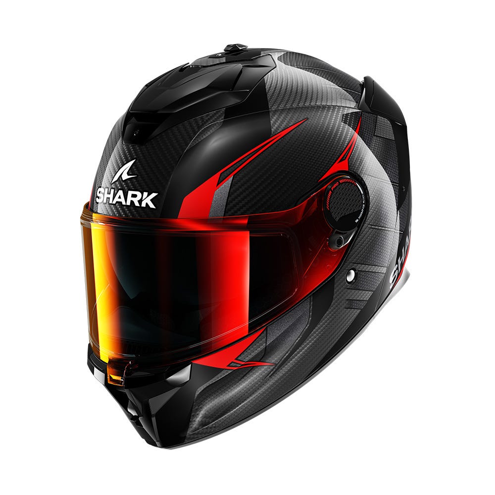 SHARK SPARTAN GT PRO KULTRAM CARBON BLACK RED XXL