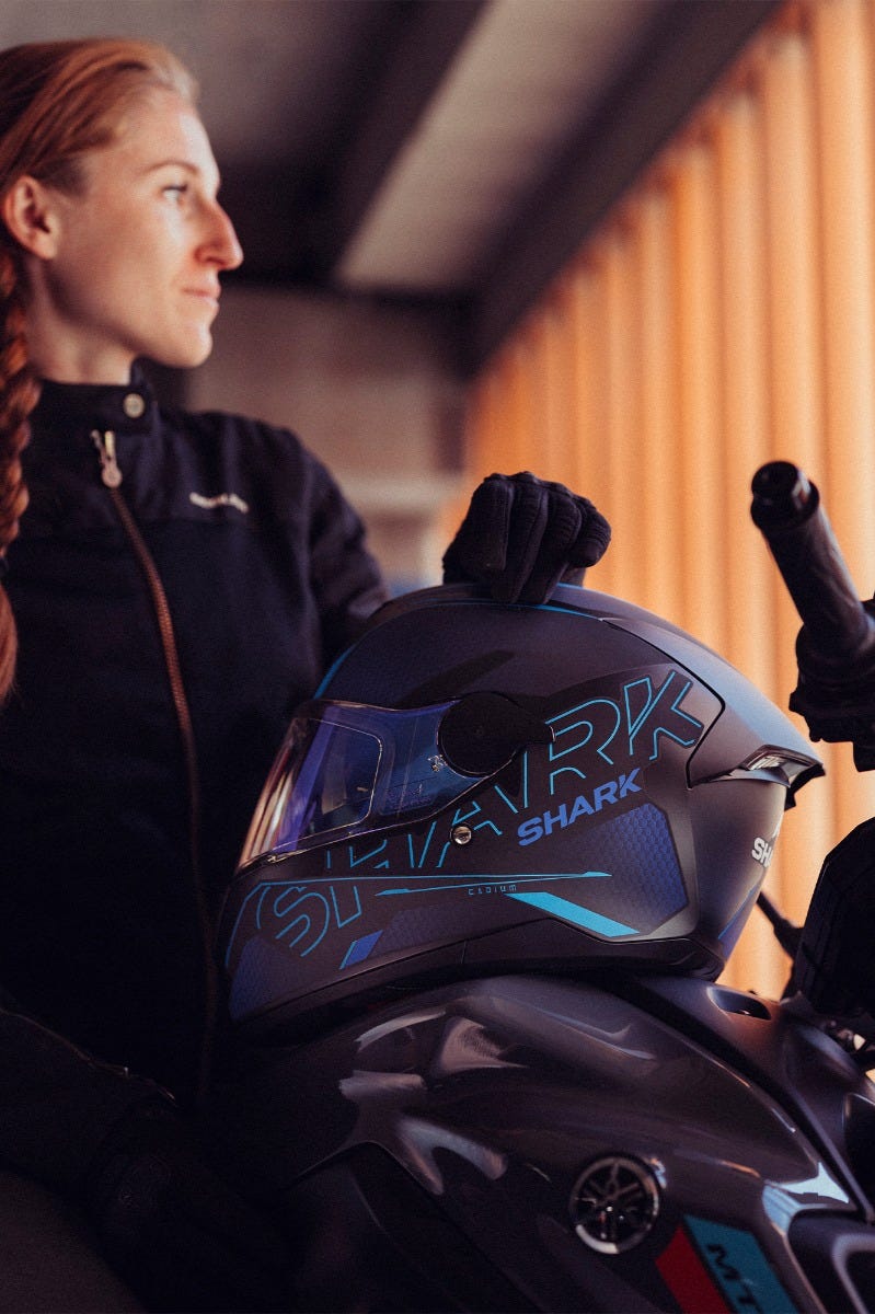 Shark D-Skwal 2 Cadium Mat Helmet