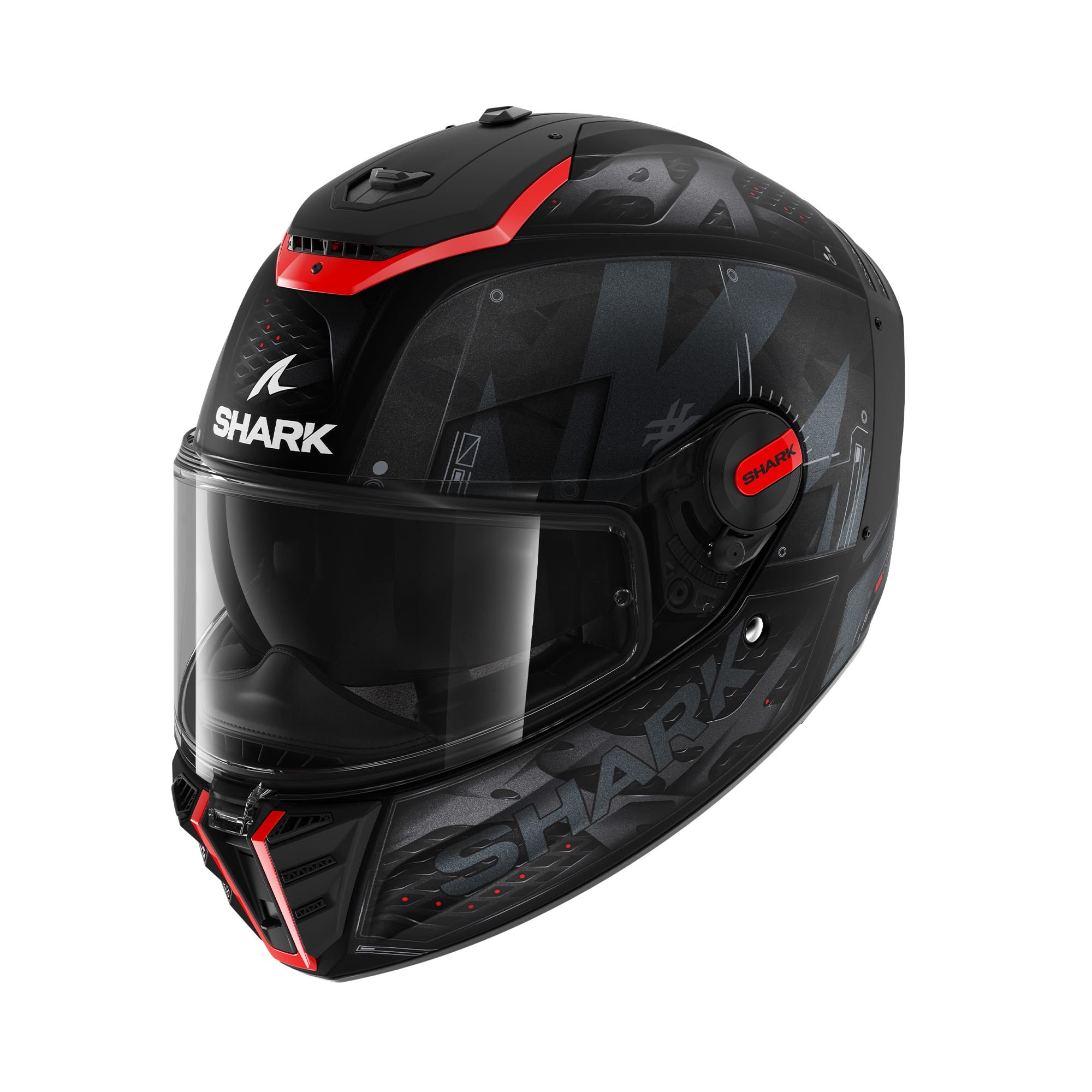 SHARK SPARTAN RS STINGREY BLK ANT RED S