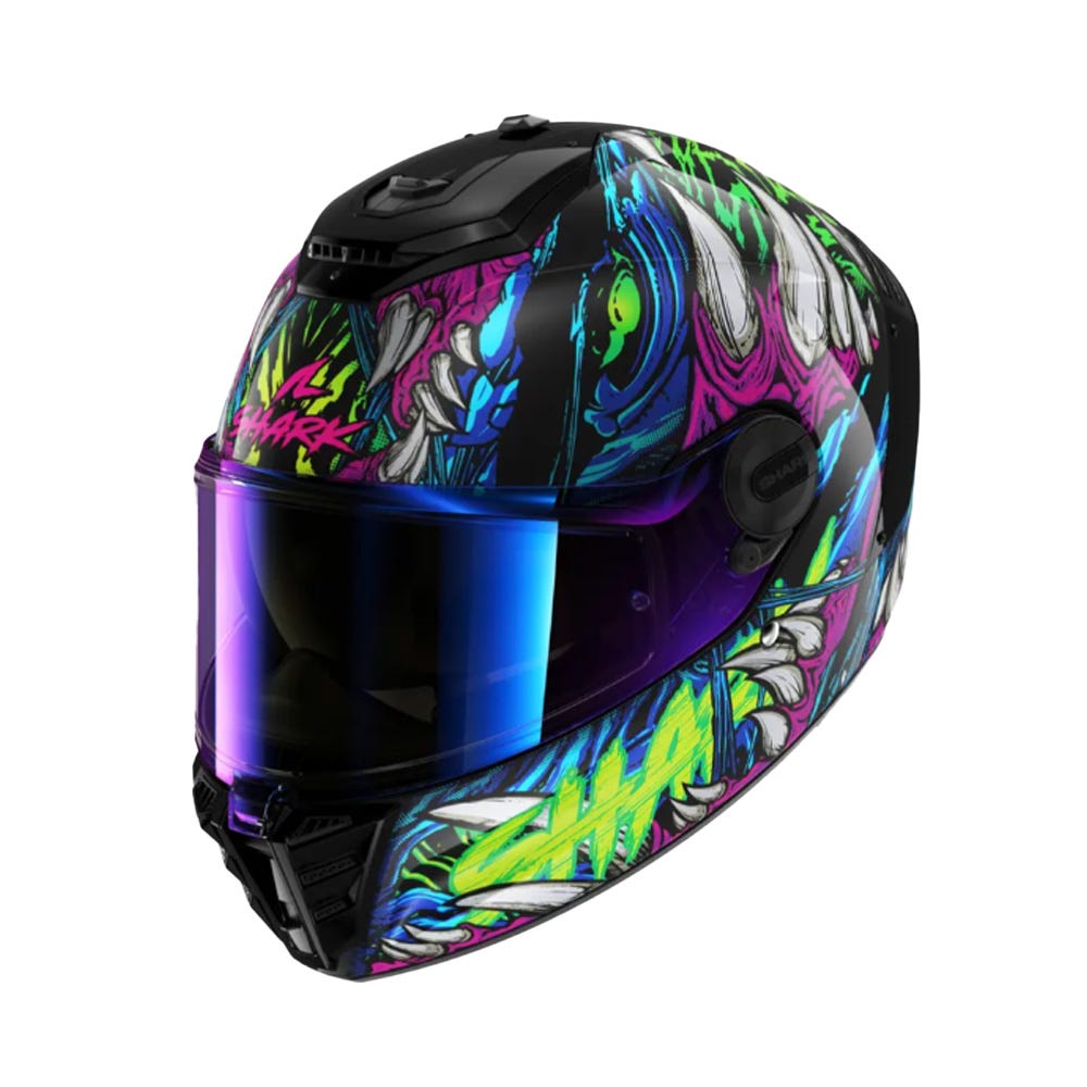 SHARK SPARTAN RS SHAYTAN BLK GRN VIO M