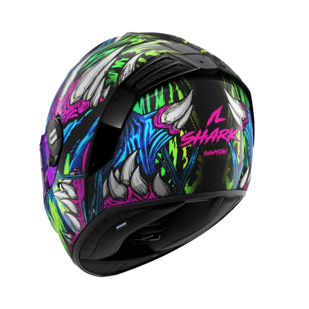 SHARK SPARTAN RS SHAYTAN BLK GRN VIO M