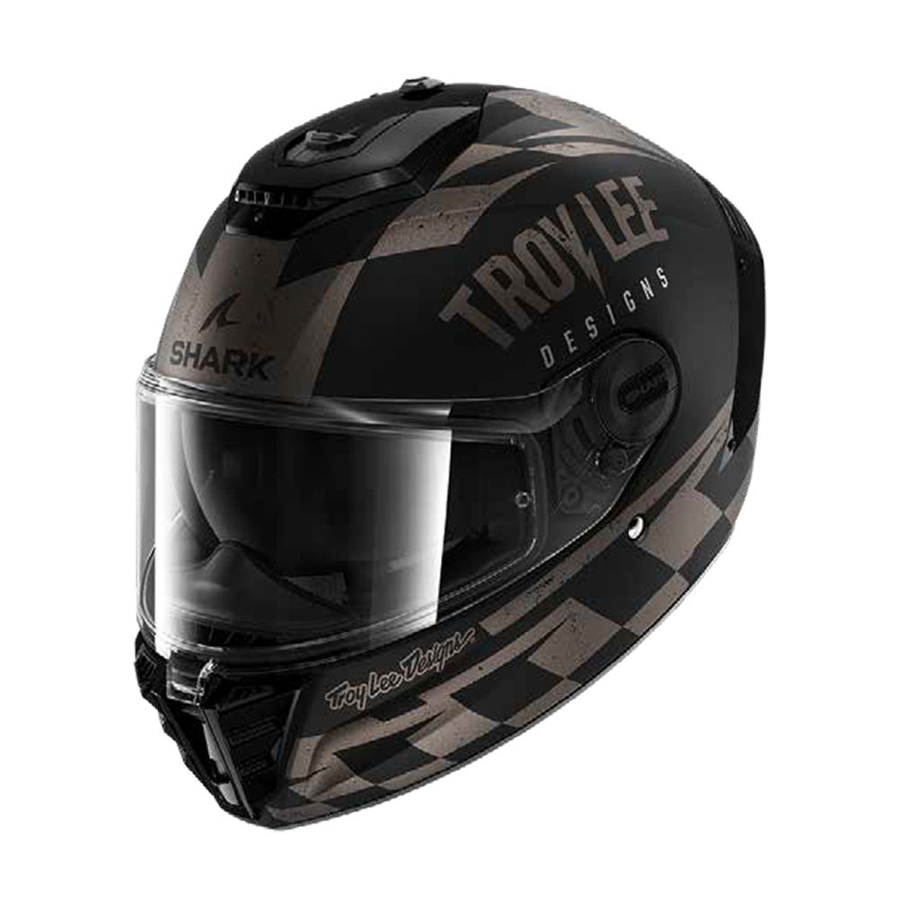 Shark Spartan RS Raceshop Mat Helmet - Troy Lee Designs