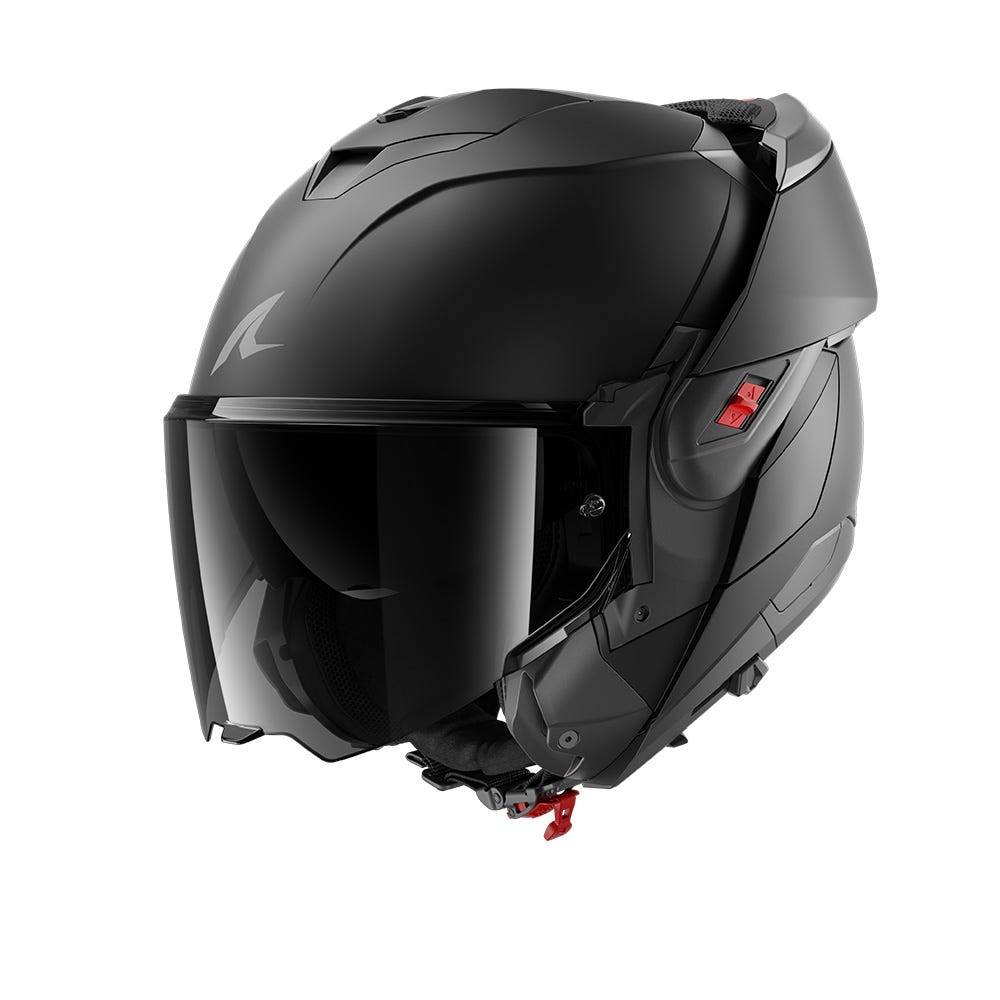 SHARK OXO DARK SHADOW Mat BLACK + VISOR L