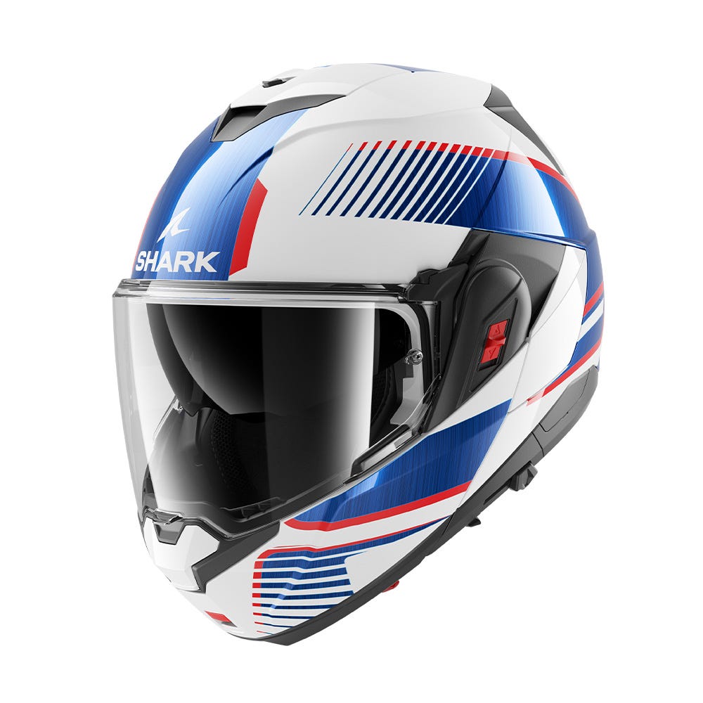 SHARK OXO SIKTER WHT/CHR/BLU L